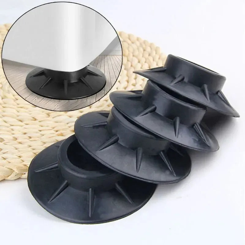 Lot de 4 Coussins Anti-Vibrations pour Machine à Laver