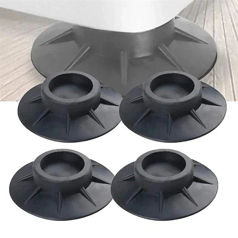 Lot de 4 Coussins Anti-Vibrations pour Machine à Laver