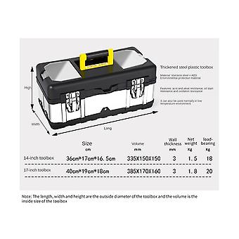 Boîte à Outils en Acier Inoxydable de 17 pouces