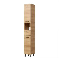 Armoire Colonne de Salle de Bain en Bois